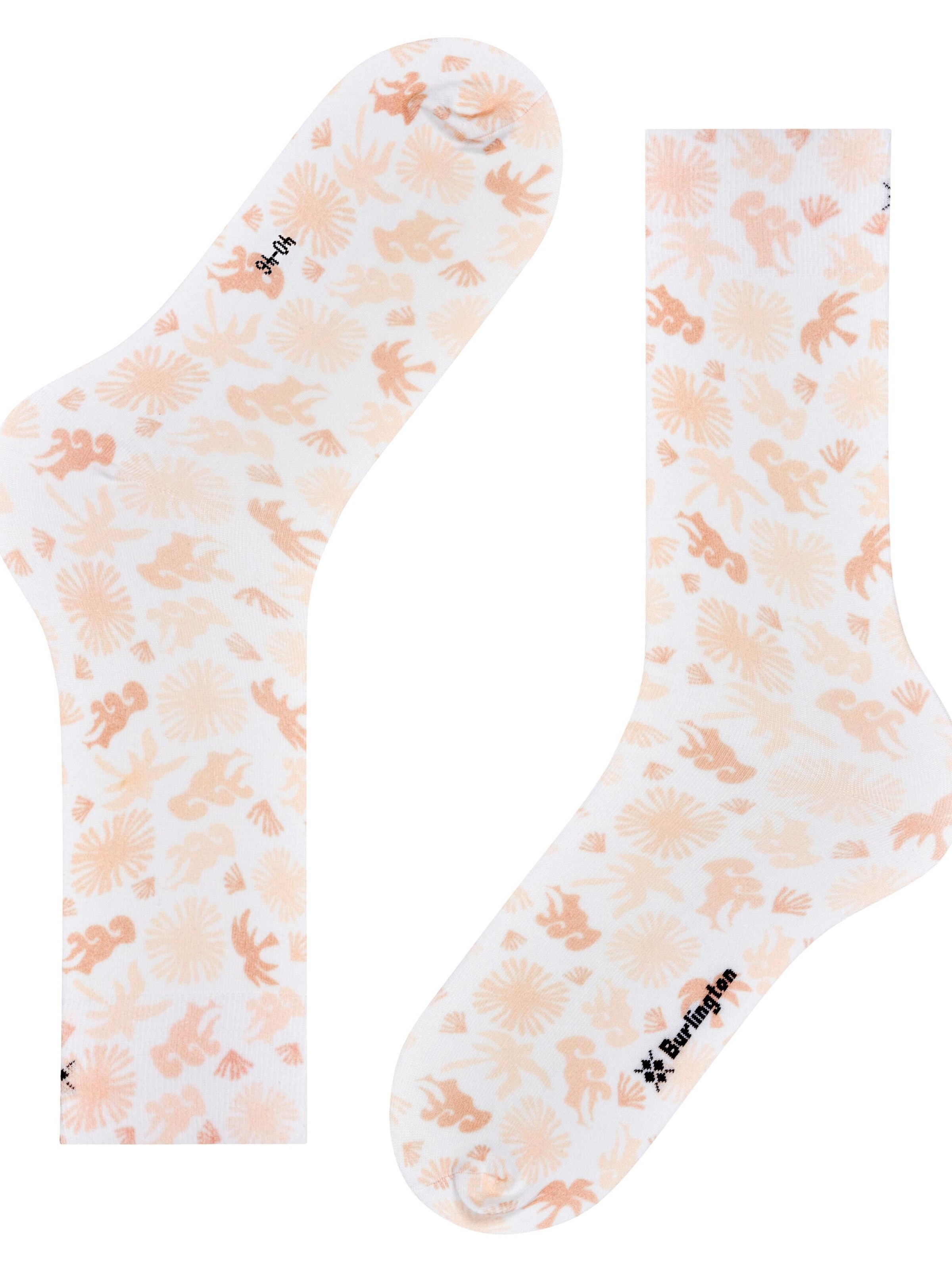 BURLINGTON Socks 'Lagoon' in White