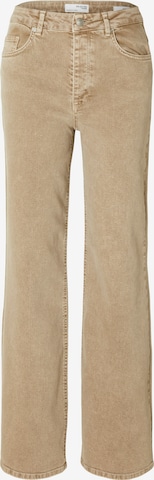 SELECTED FEMME Regular Jeans 'Alice Cora' in Beige: voorkant