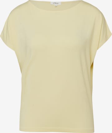 s.Oliver Μπλουζάκι σε κίτρινο: μπροστά