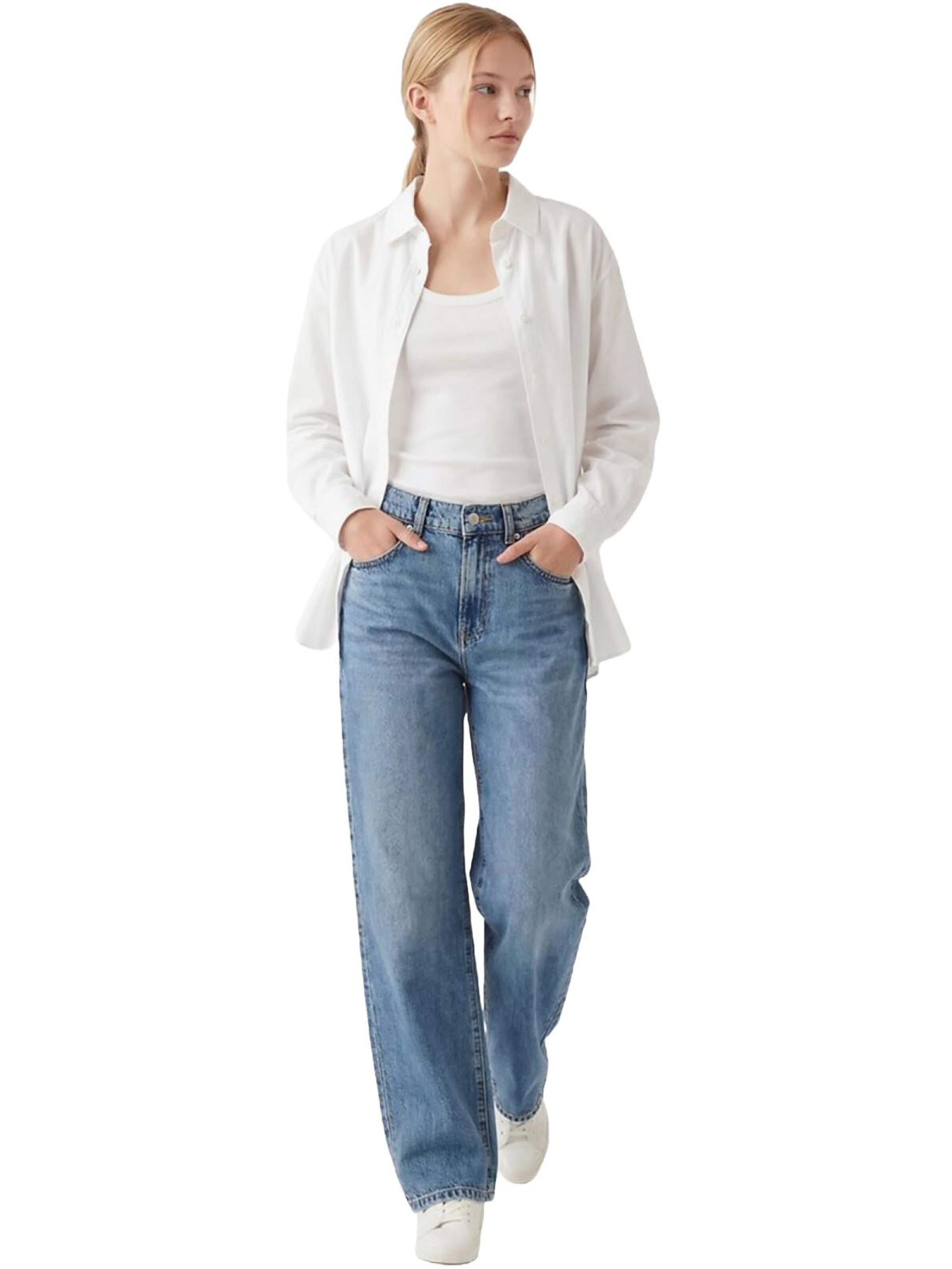 LTB Jeans - Ropa ancha Vaquero 'Larrie Baggy Jeans' en azul: frente