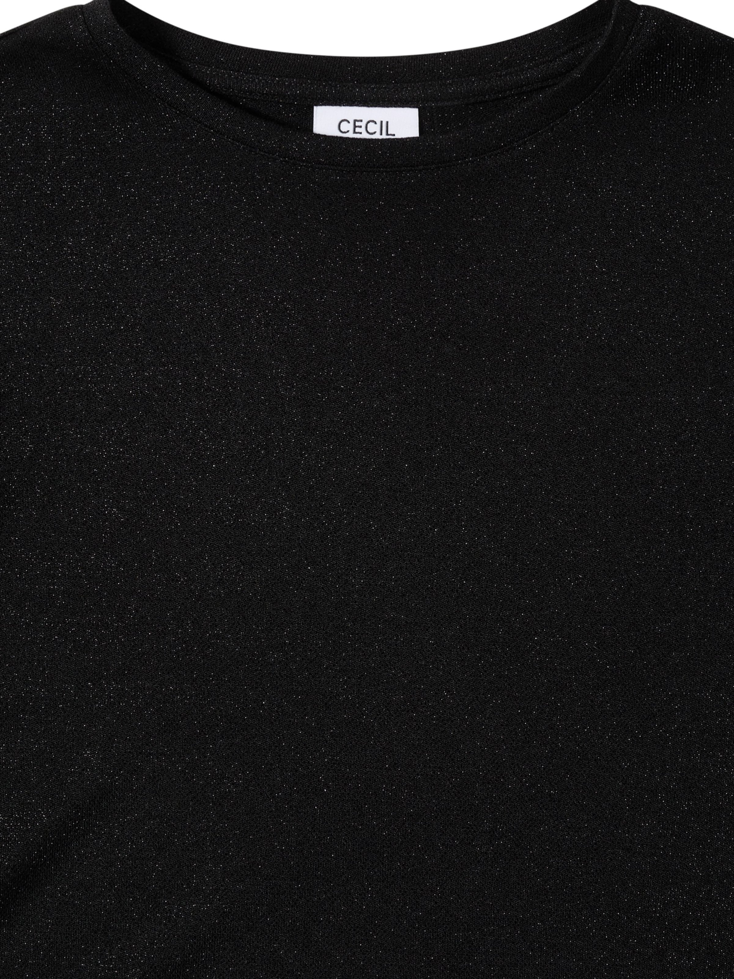 juoda CECIL Marškinėliai