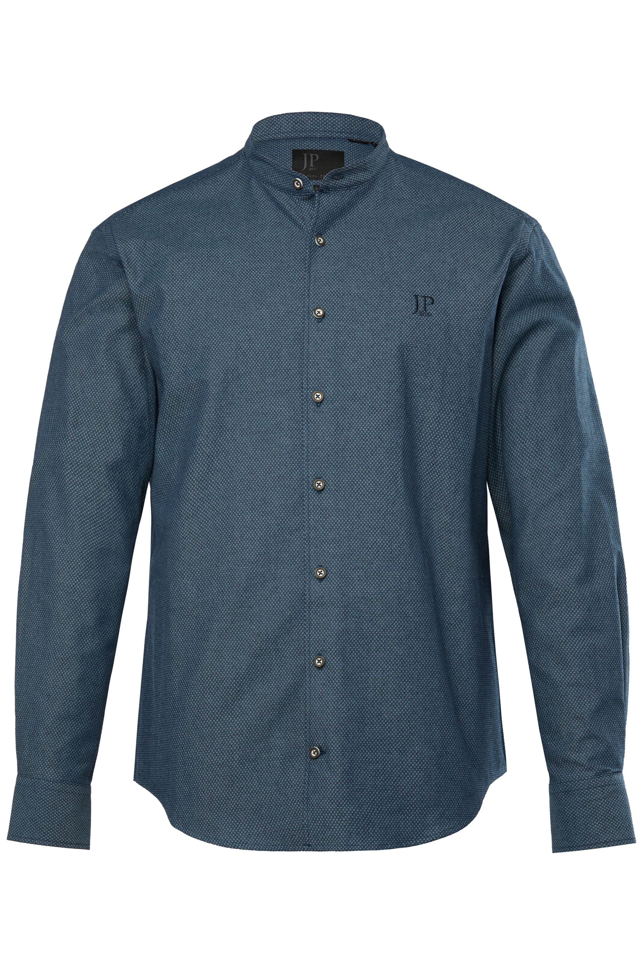JP1880 Regular fit Overhemd in Blauw: voorkant