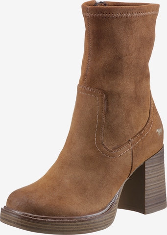 MUSTANG Ankle Boots in Brown: front