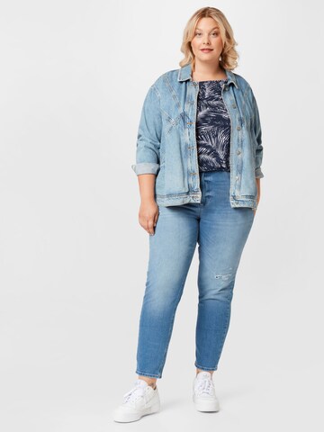 ONLY Curve Regular Jeans 'VENEDA' i blå