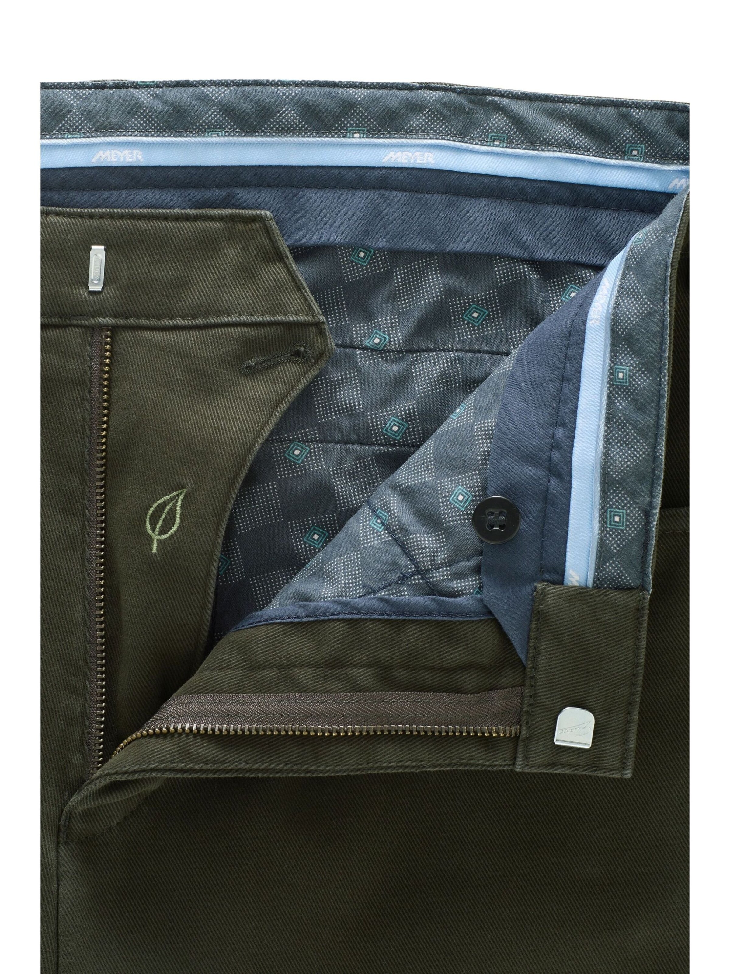 Regular Pantalon chino MEYER en vert