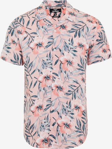 T-Shirt Threadbare en rose : devant