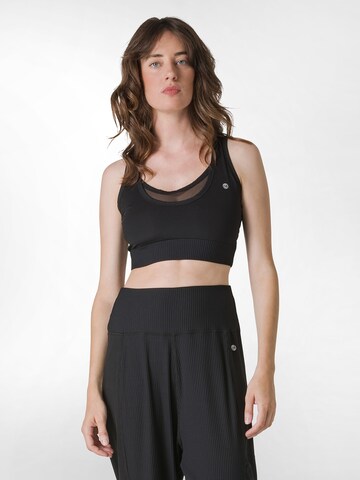 DEHA Bustier Sport bh in Zwart: voorkant