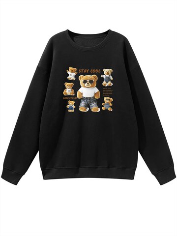 Sweat-shirt GORHEY en noir : devant