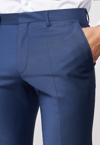 ROY ROBSON Slim fit Pleated Pants in Blue