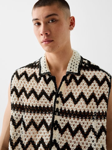Bershka Knit Cardigan in Black
