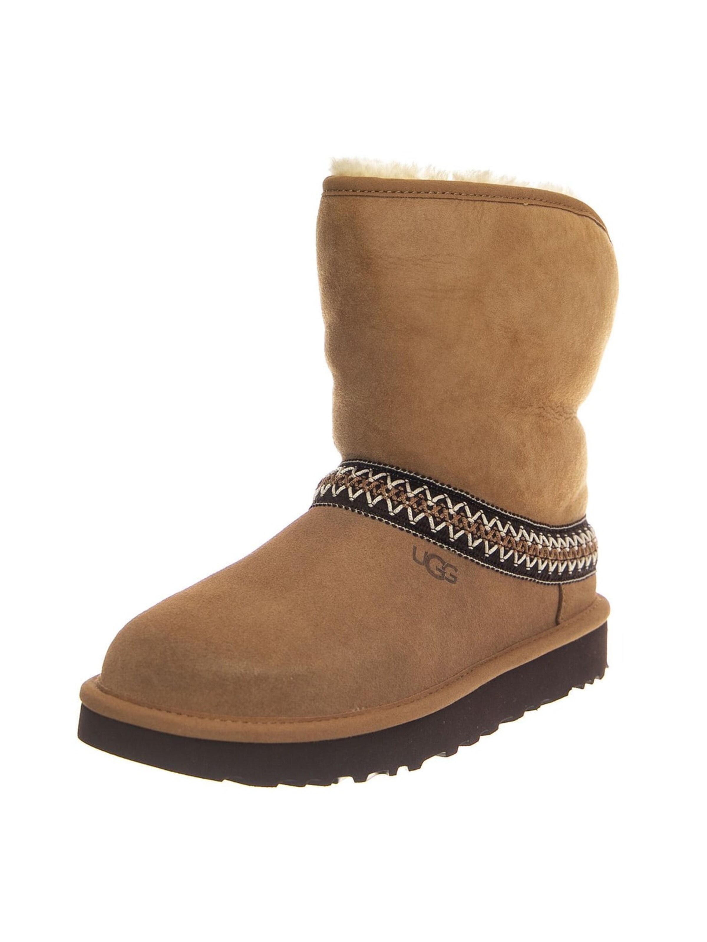 UGG Støvler 'W Classic Short Crescent Chestnut' i 42 i brun, Produktvisning