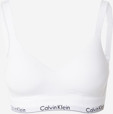 Bustier Soutien-gorge Calvin Klein Underwear en blanc : devant