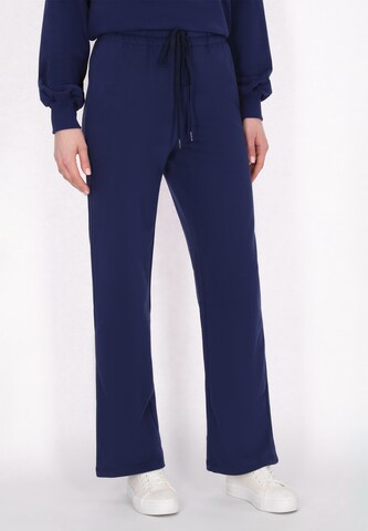 usha BLUE LABEL Regular Broek 'Fashion Look' in Blauw: voorkant
