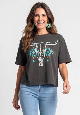 usha FESTIVAL - Camisa em cinzento: frente