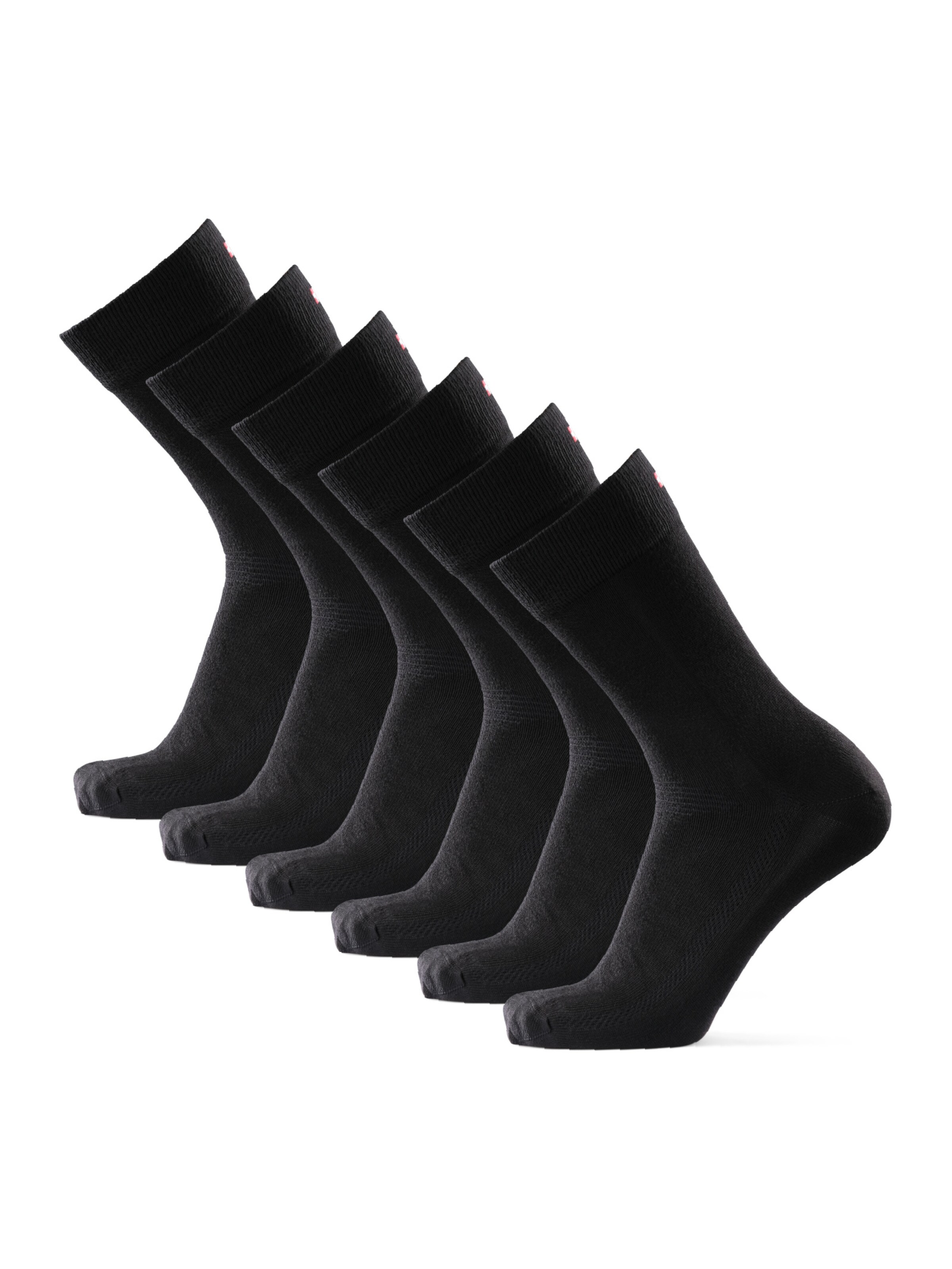 DANISH ENDURANCE Sports socks 'Bamboo Dress' in Black: front