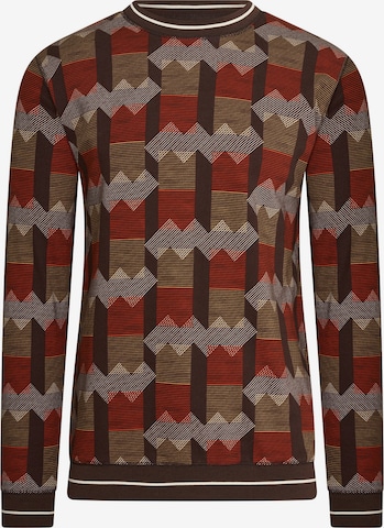 4funkyflavours Sweater 'Pray Up Stay Up' in Brown: front