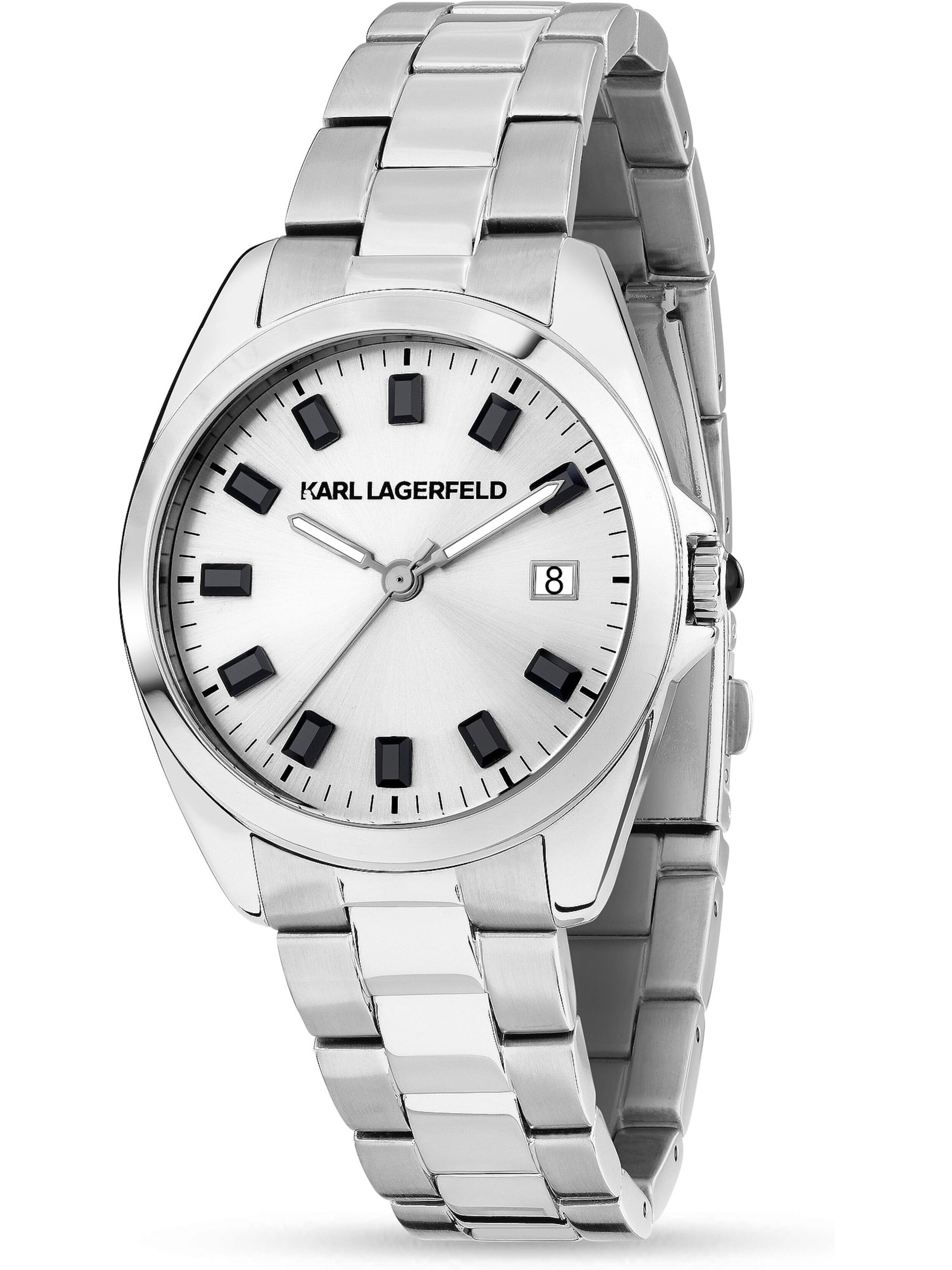 Karl Lagerfeld Uhr in Silber: Vorderseite