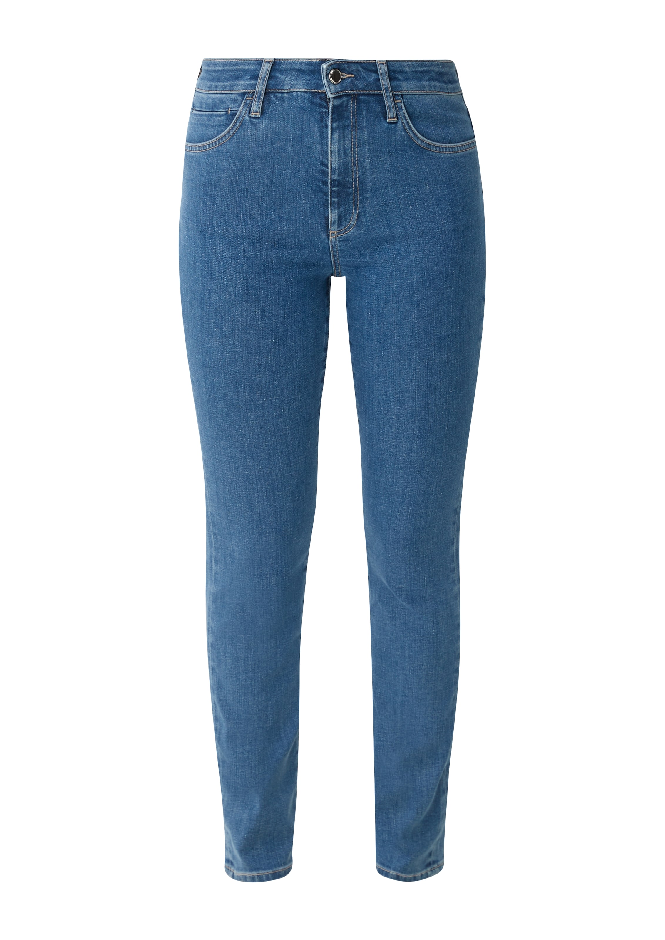 s.Oliver BLACK LABEL Slimfit Jeans in Blauw: voorkant