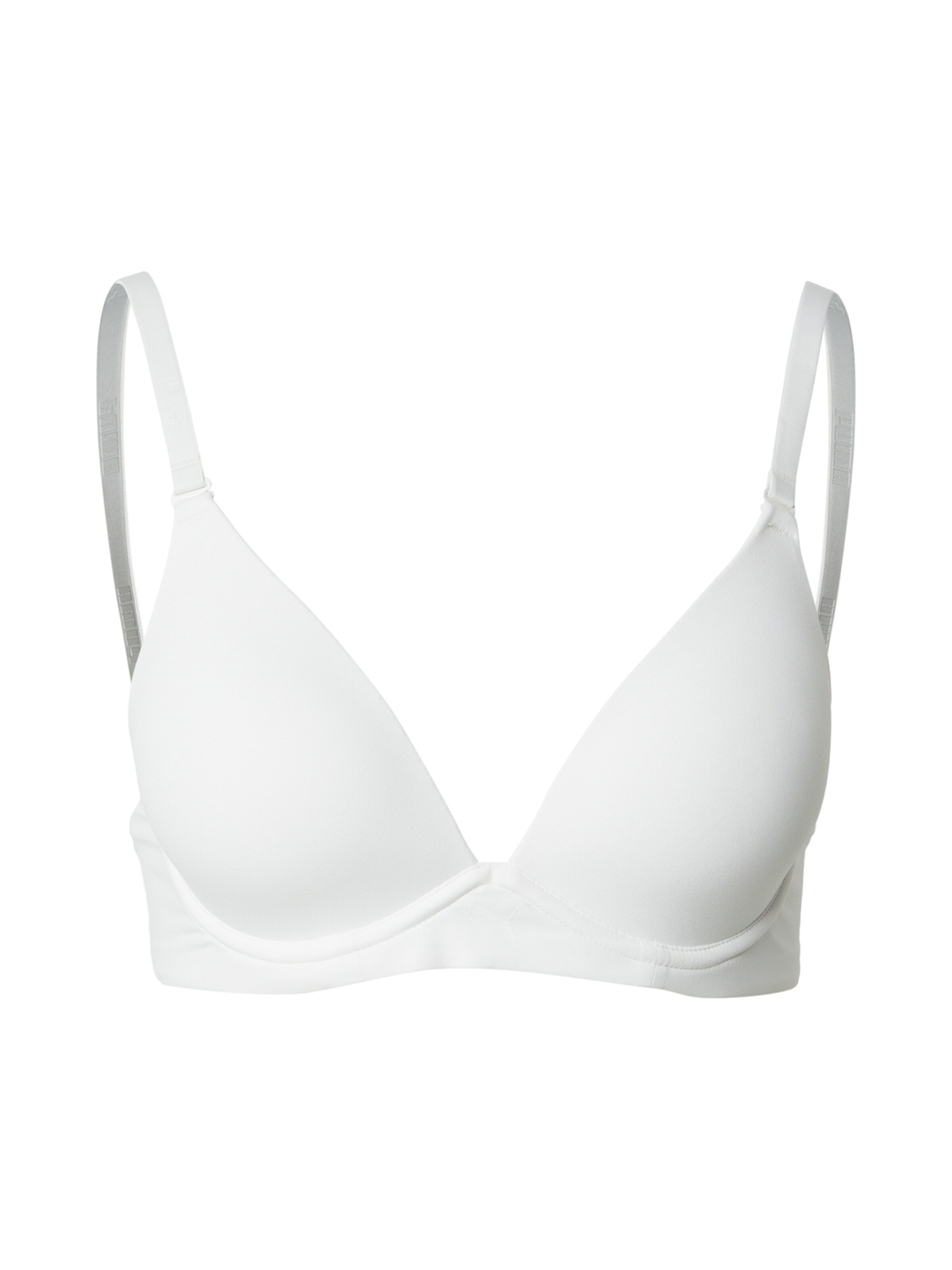 PUMA T-shirt Bra in White: front