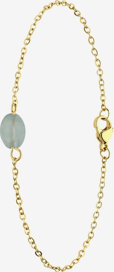 Lucardi Armband 'Classic' in hellblau / gold, Produktansicht