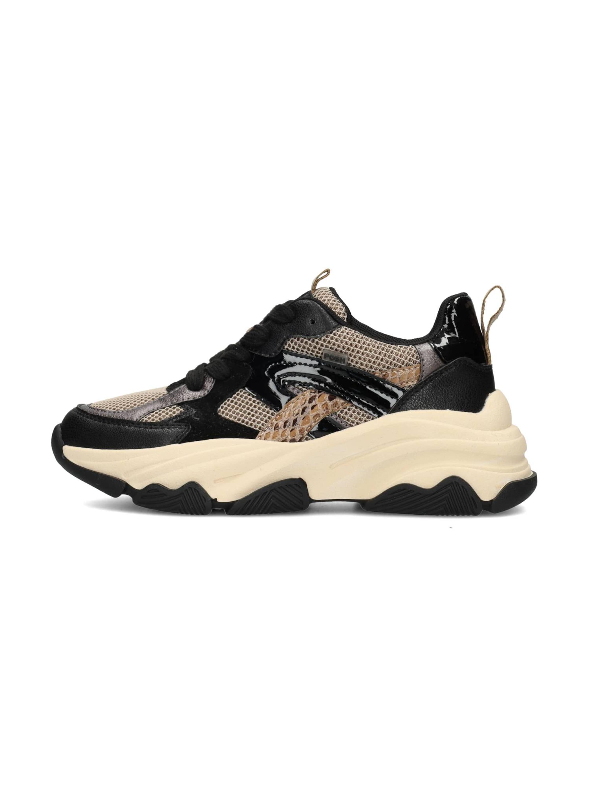 Baskets 'GIGI' POSH by Poelman en noir : devant