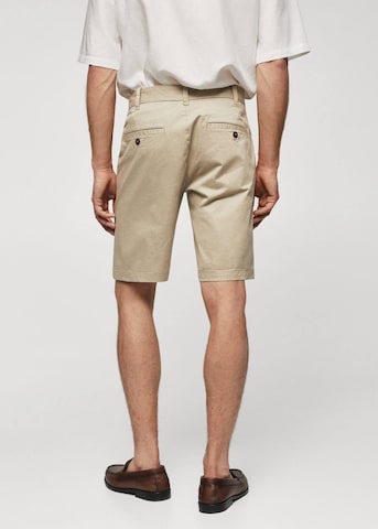 MANGO MAN Regular Hose 'Gracia' in Beige