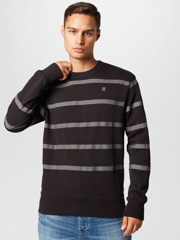 G-Star RAW Sweatshirt in Schwarz: predná strana