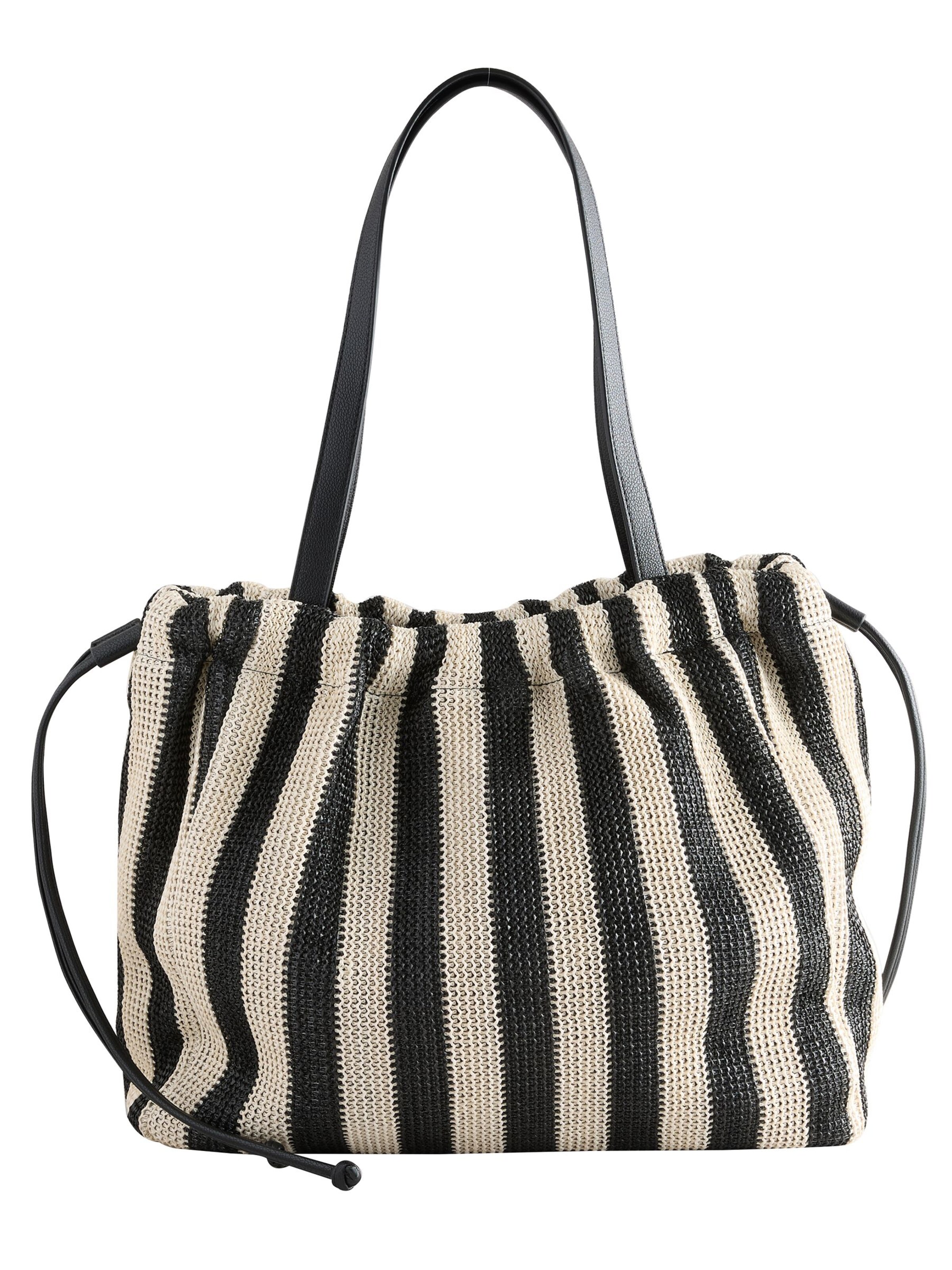 Next Schultertasche in Schwarz: Vorderseite