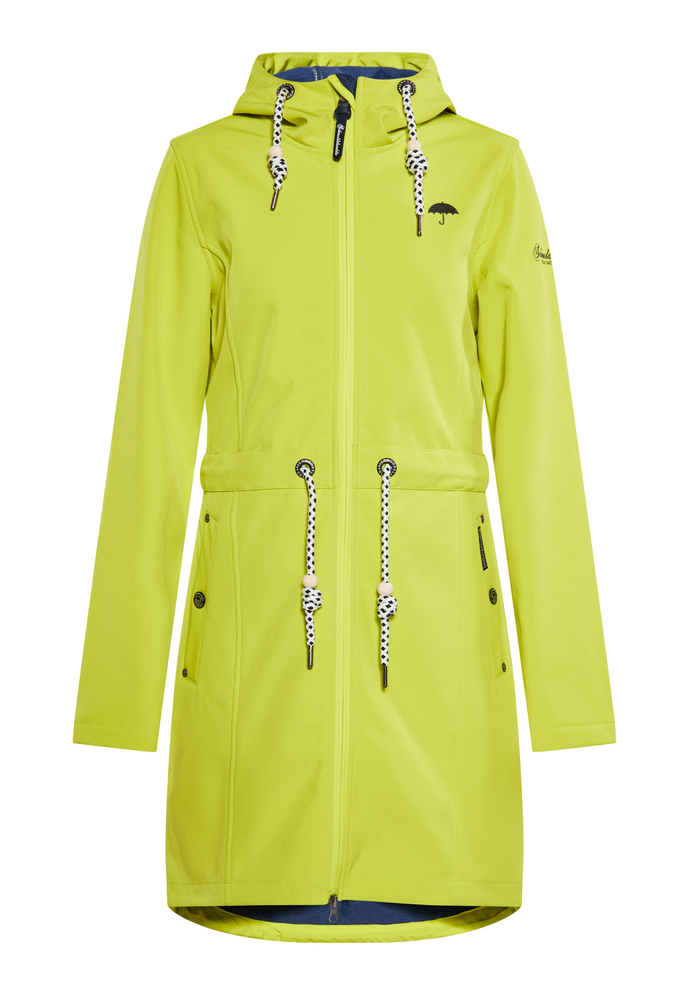 Schmuddelwedda Functionele mantel in Groen: voorkant