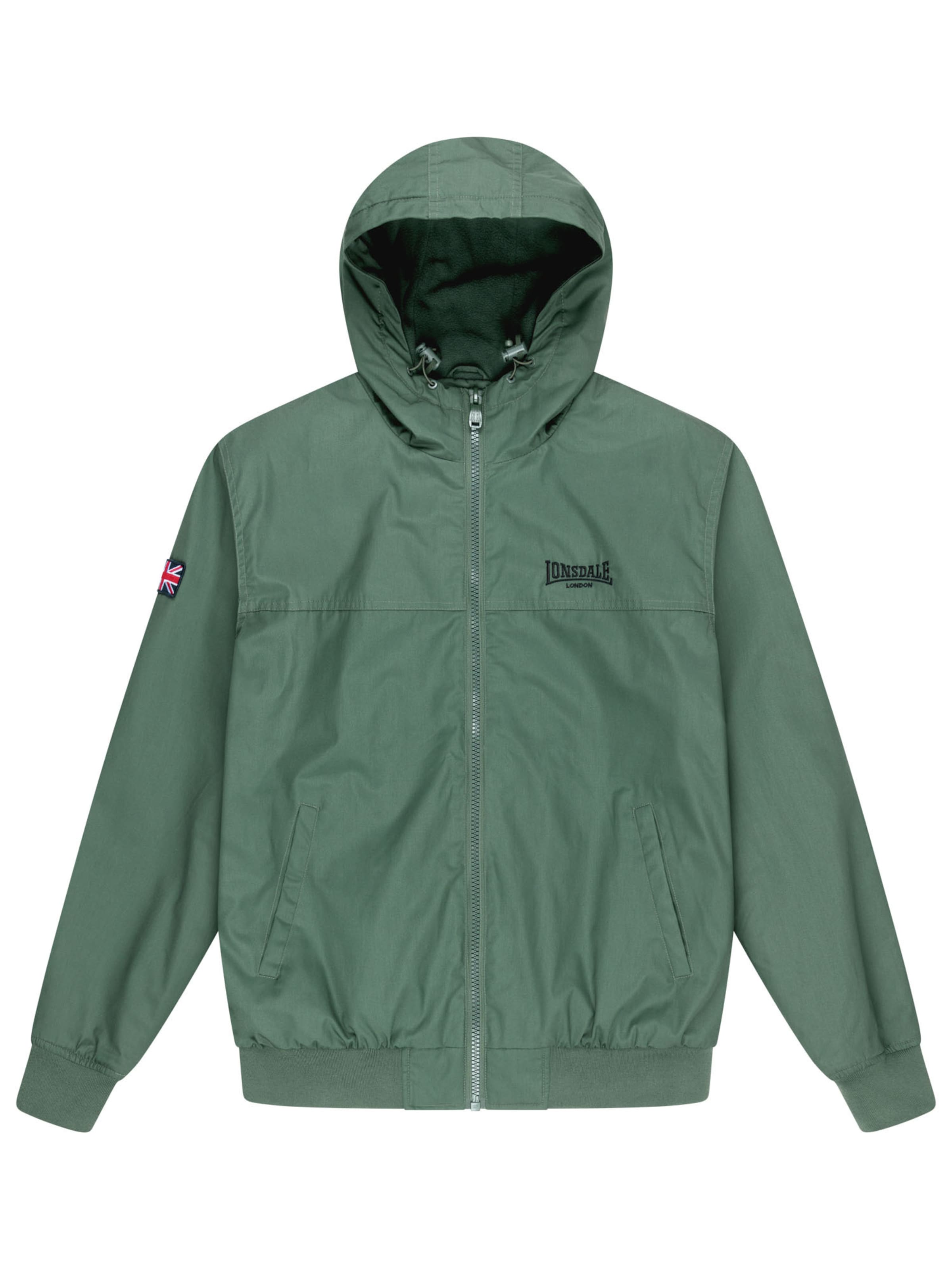 Veste d’hiver 'Dunster' LONSDALE en vert : devant