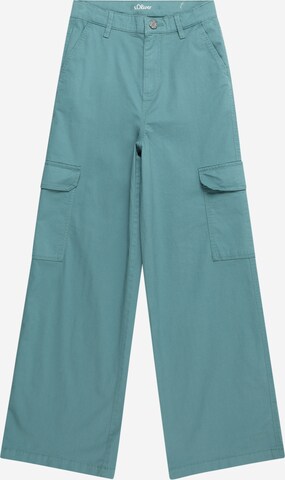 s.Oliver Wide leg Pants in Green: front