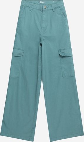 Wide leg Pantaloni di s.Oliver in verde: frontale