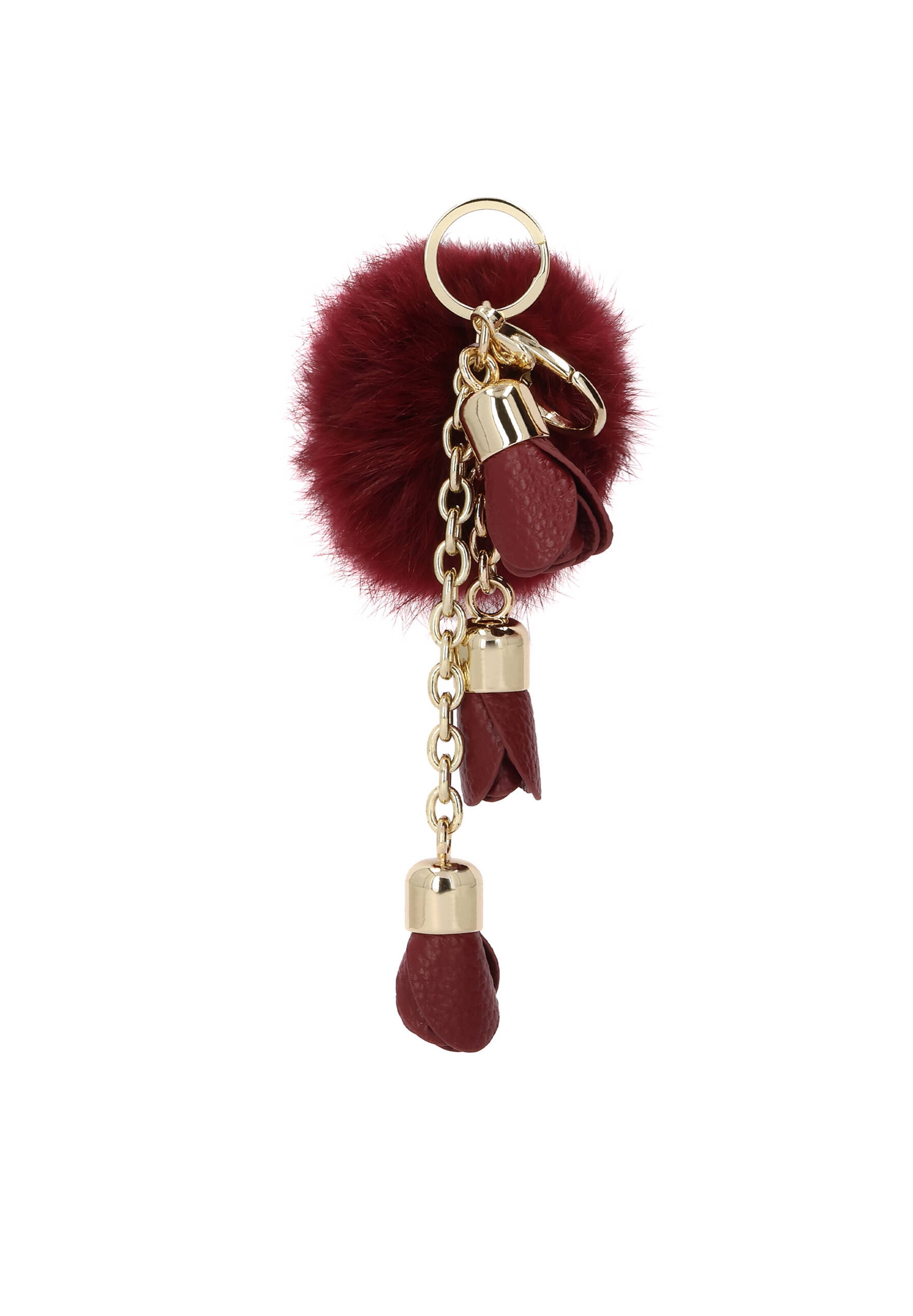 Kazar Key Ring 'Maroon' in Red: front