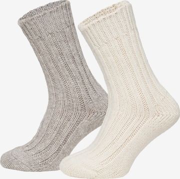 HomeOfSocks Socks 'HOS208' in Beige: front