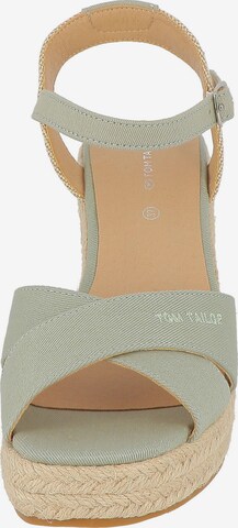 TOM TAILOR Sandals in Green