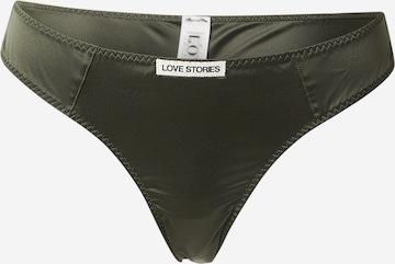 žalia LOVE Stories Moteriškos kelnaitės 'Carl': priekis