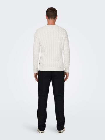 Only & Sons Pullover 'KICKER' in Weiß