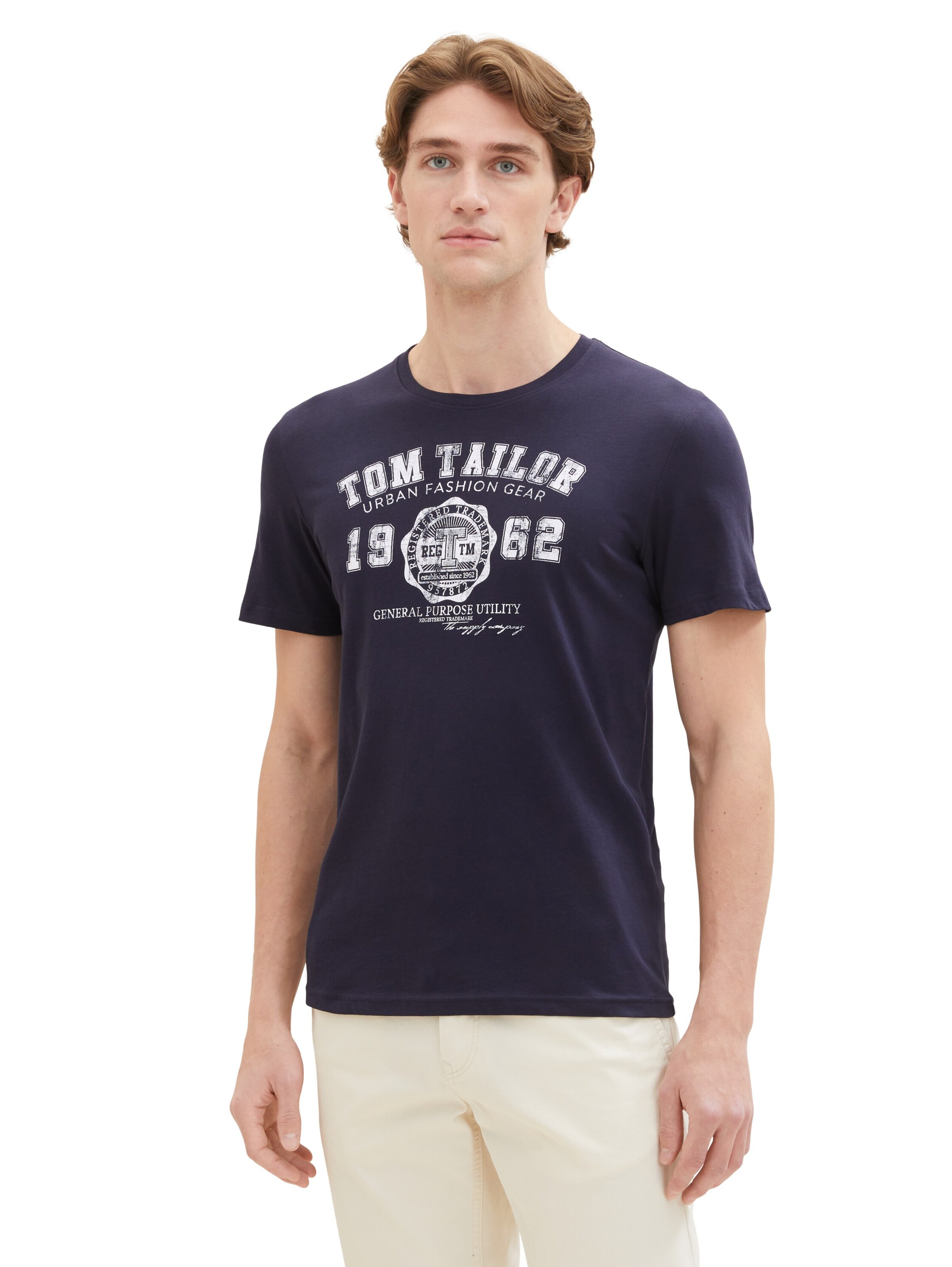 TOM TAILOR Shirt in Blue: front