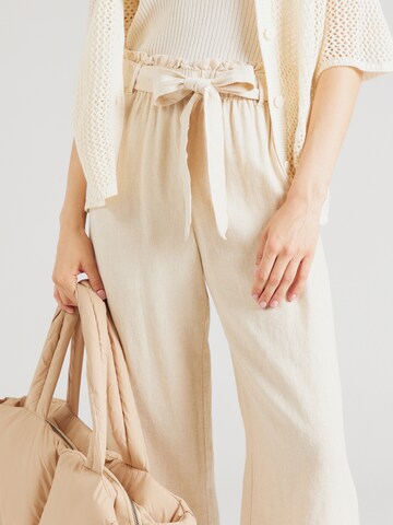 JDY Wide Leg Hose 'JDYSay' in Beige