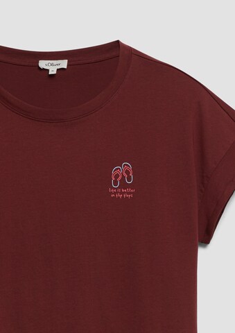 T-shirt s.Oliver en rouge
