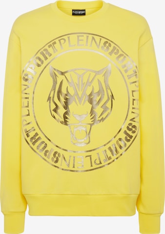 Plein Sport Sweatshirt 'Tiger' in Yellow: front