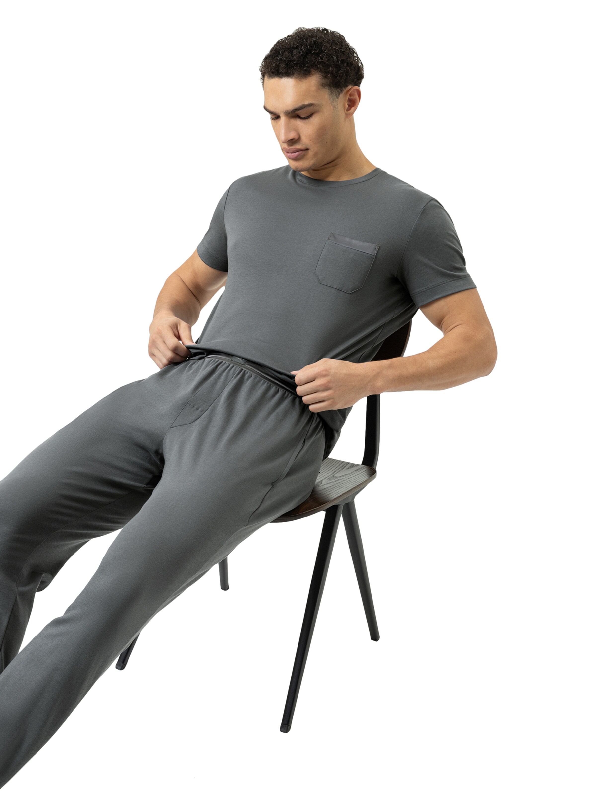 Mey Pyjamabroek 'Aarhus' in Grijs