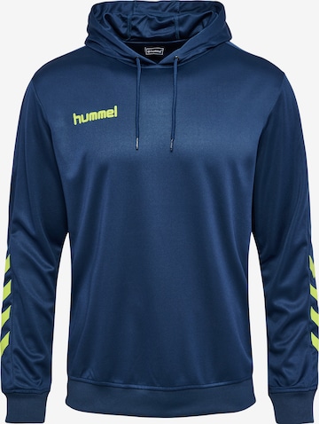 Hummel Sportsweatshirt 'Poly' in Blauw: voorkant