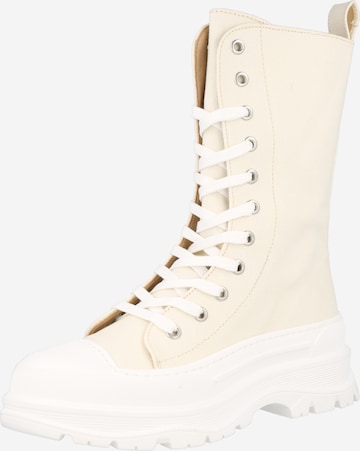 Bianco Lace-up boot 'BIAFELICIA' in White: front