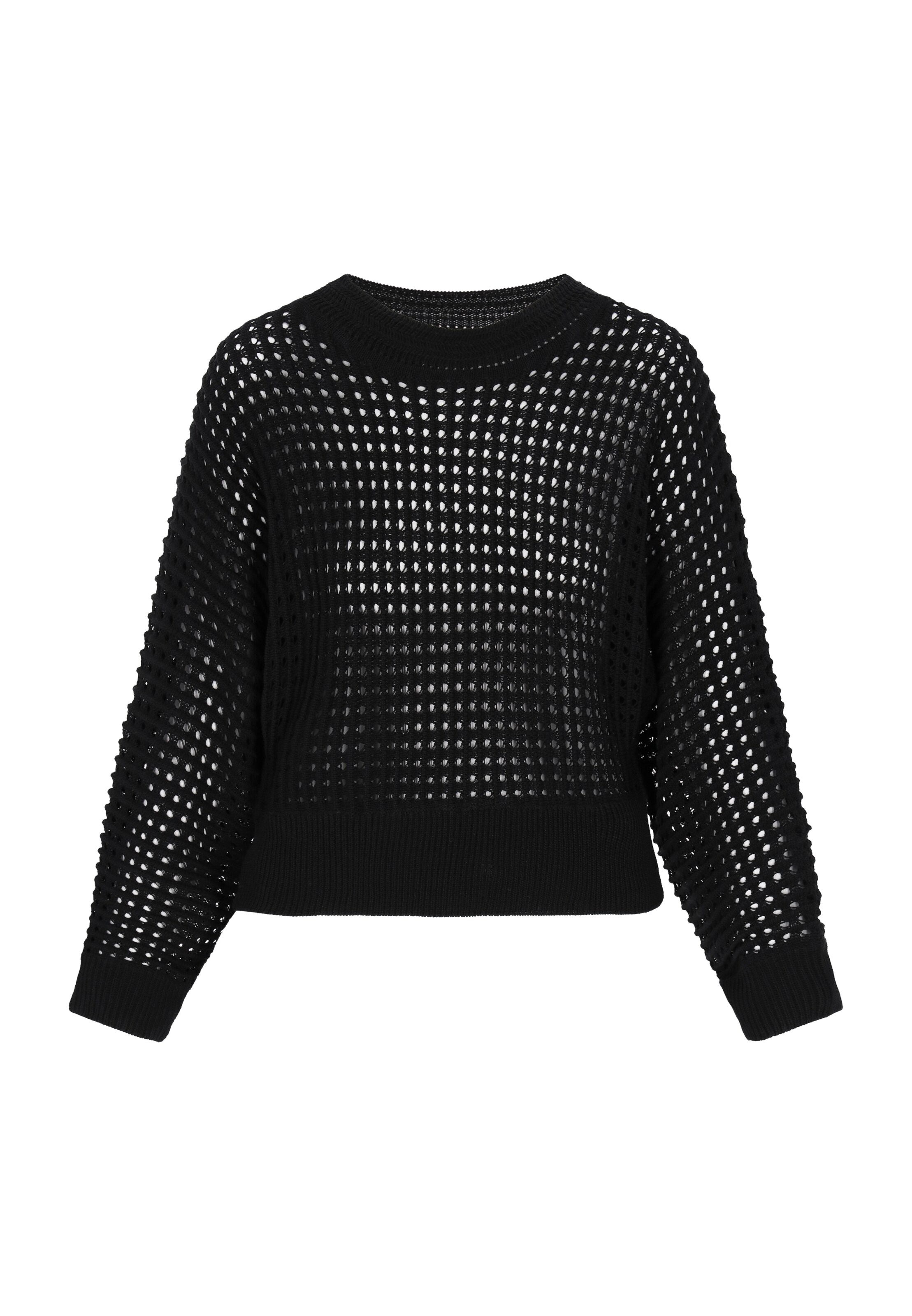 DreiMaster Klassik Пуловер в черно: отпред