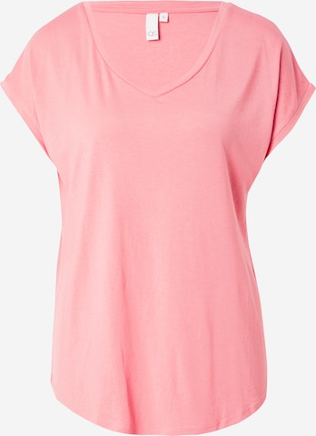 T-shirt QS en rouge : devant