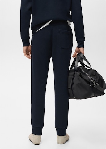 MANGO MAN Tapered Pants 'Cohen' in Blue