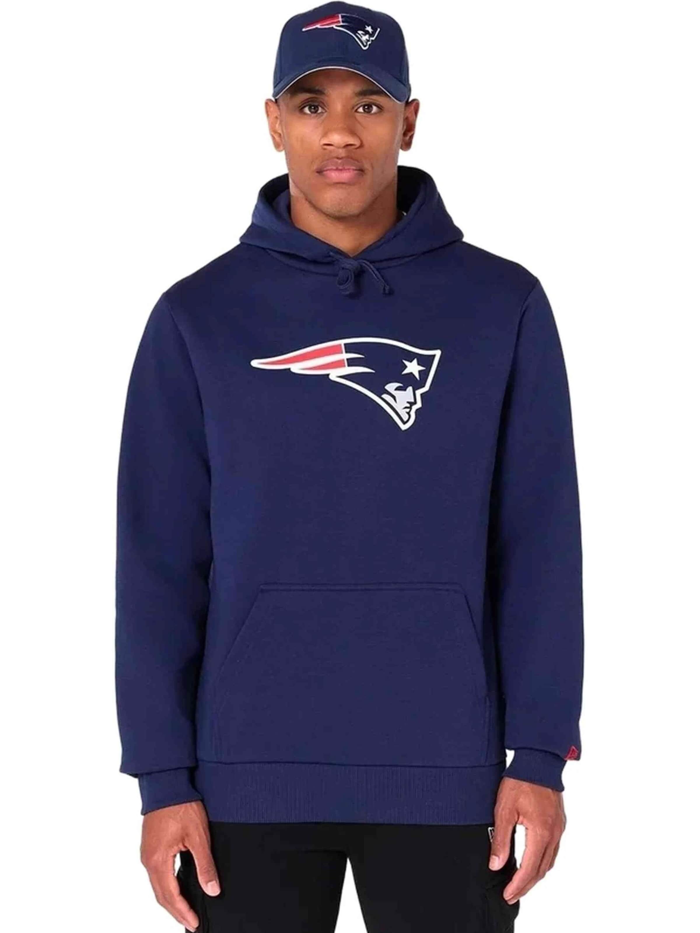 NEW ERA Sweatshirt 'Sudadera new era marino patriots nfl regular hoody neepat' i blå: forside