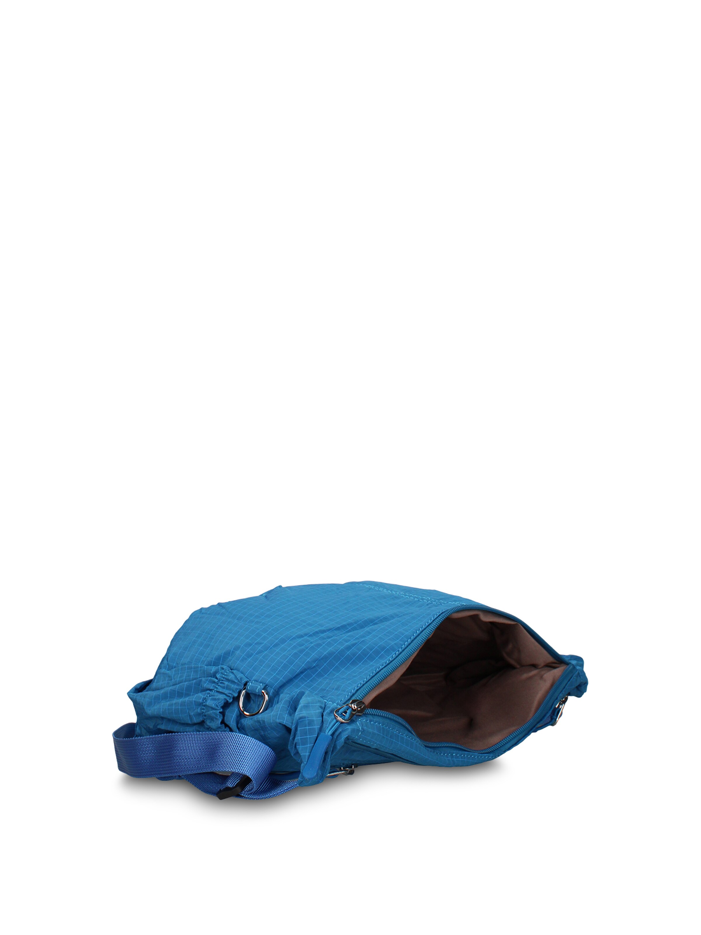 Borsa a spalla 'Borsa a Spalla Donna Gianmarco Venturi Pelle Vegana PU con Zip' di GianMarco Venturi in blu