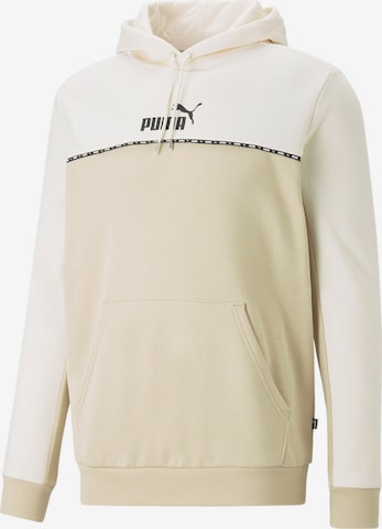 PUMA Sportsweatshirt in Beige: voorkant